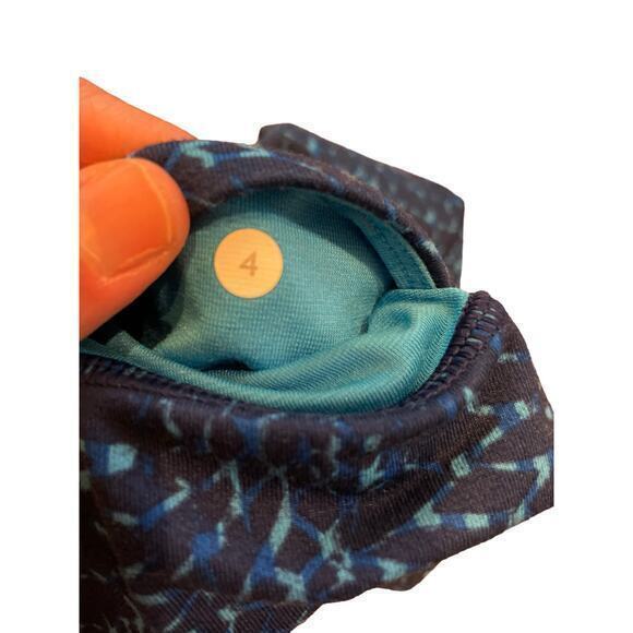 Lululemon Pure Practice Pant Leggings Samba Snake Kayak Blue Hero Blue 4 - Picture 16 of 17